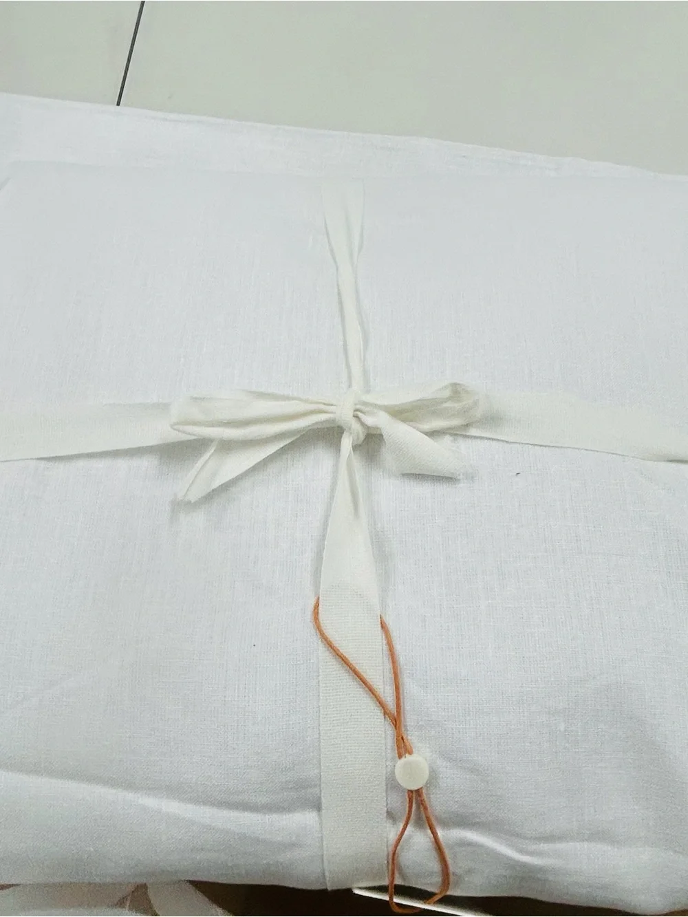 NWT QUINCE Set Of 2 48x96 European Linen True Blackout Curtains White 8631